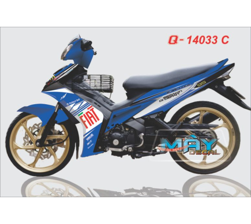 Q 14033 C exciter fiat soc yamaha co y xanh trang do la green gp blue white red 46