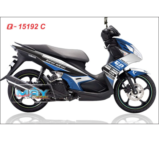 Q 15192 C NOUVO sx  limited edition xanh gp trang white blue hokkaido den black