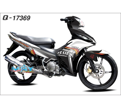 Q 17369 EXCITER 11 trang white do red den black vang yellow michelin logo