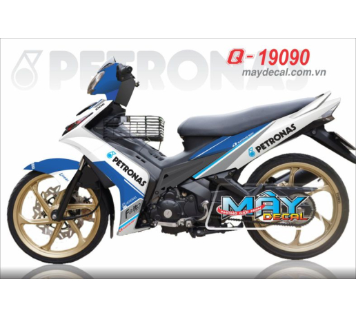 Q 19090 exciter petronas logo xanh gp blue white trang