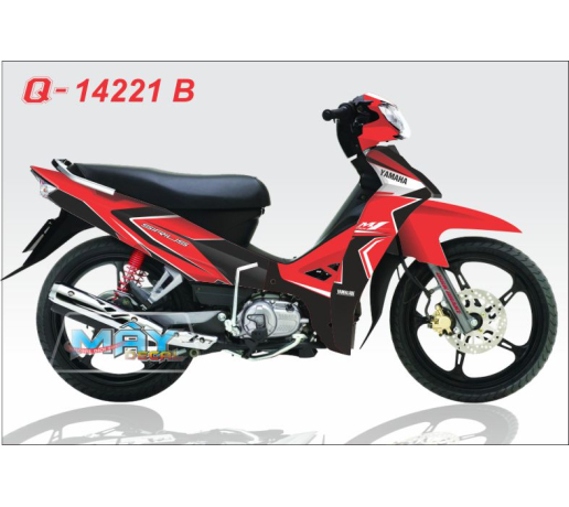 Q 14221 B sirius m1 do trang den black red white duong net line