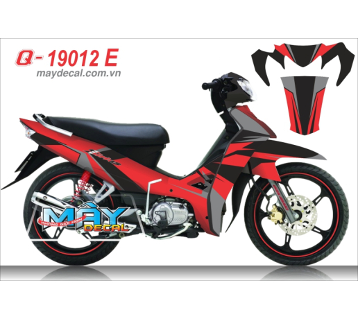 Q 19012 E - Sirius do den xam black red line airbrush duong net