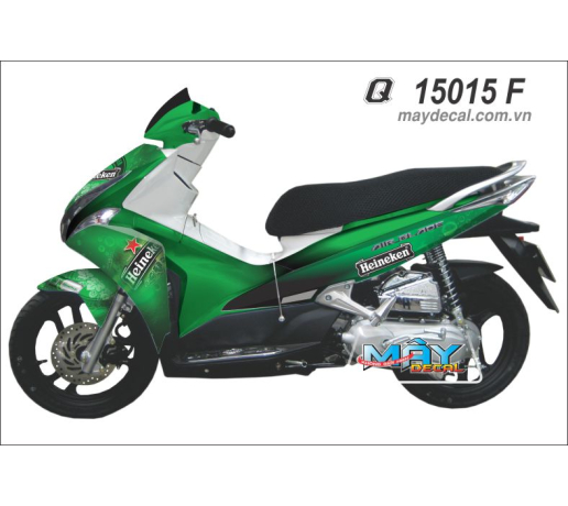 Q 15015 F Air blade  xanh la green bia beer heineken sao star logo