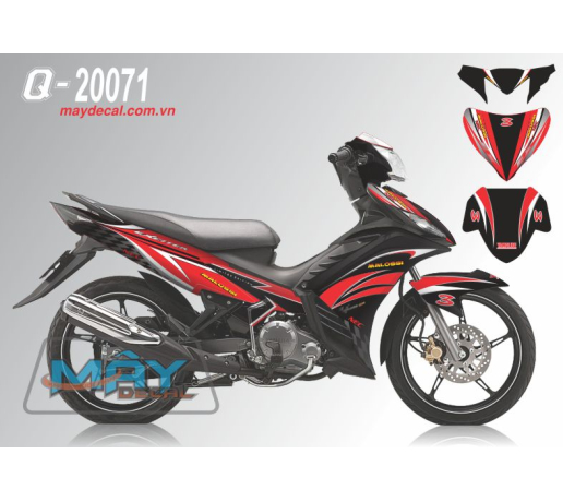 Q 20071 Exciter do den caro masslosi duong net line red black