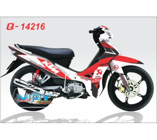 Q 14216 - SI do trang red white akapovic KTM logo