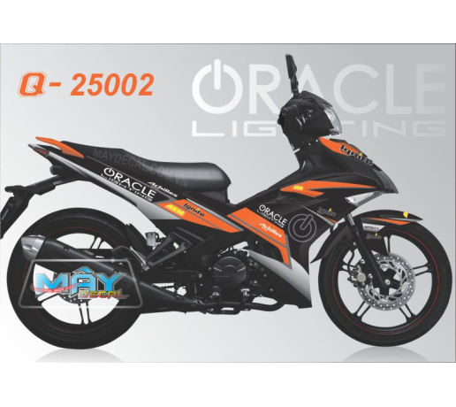 Q 25002 EX 150 ORACLE den black xam gray cam orange logo nut