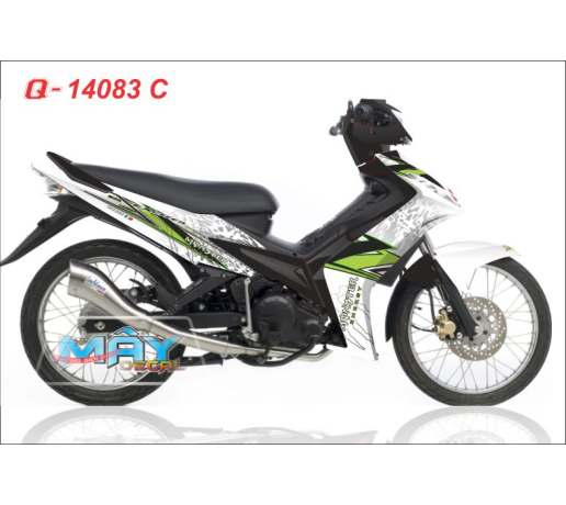 Q 14083 C - EX2010 trang white monster quy xanh z1000 green black den