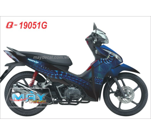 Q 19051G - WAVE RSX 2011 rong den black dragons xanh duong blue gp