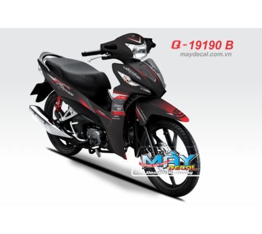 Q 19190 B - WAVE RSX 2014 driven banh rqang den do red black logo