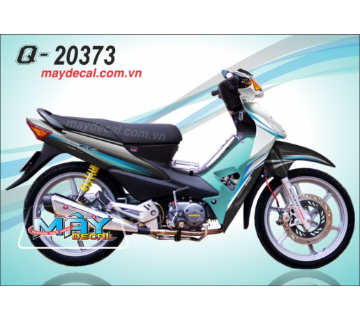 Q 20373 WAVE @ xam gray den black xanh ngoc  turquoise don gian  xanh gp blue