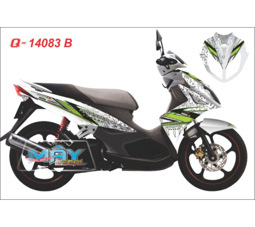 Q 14083 B NOUVO LX trang white monster quy xanh z1000 green black den