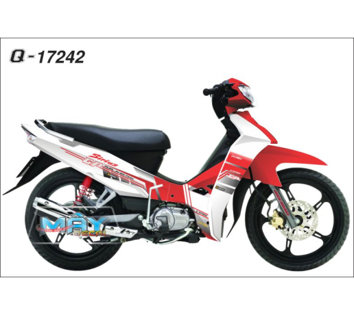 Q 17242 SIRIUS trang do red white gp duong net line
