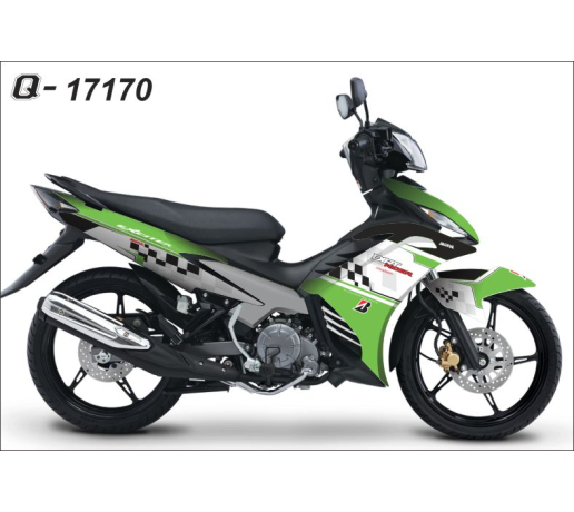 Q 17170 Exciter dirt trang white xanh z1000 green caro