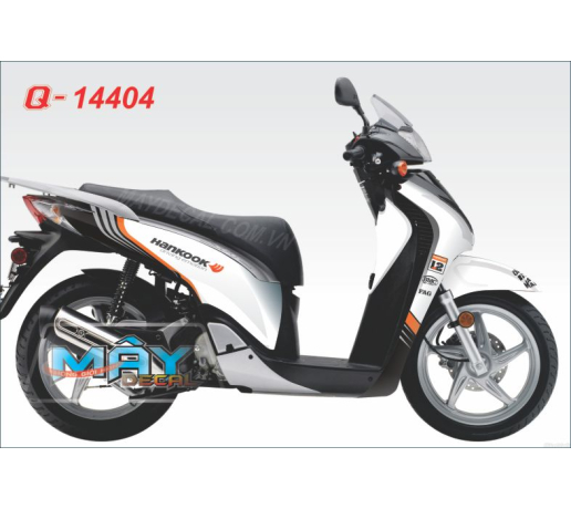 Q 14404 SH 2009 hancook logo trang den black white duong net line