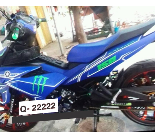 Q- 22222  EXCITER 2015  TEM CHI TRANG XANH