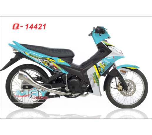 Q 14421 - EX 2010 tem roi xanh ngoc blue trang white con ong bee duong net line
