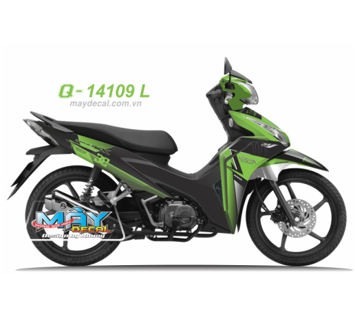 Q 14109 L - WAVE RSX 2012  xanh z1000 den green black monster quy dau cao DG