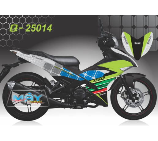 Q 25014 - EX 150 o vuong xam xanh duong kawa la blue gray black green do soc to ong diasil pixum ohl