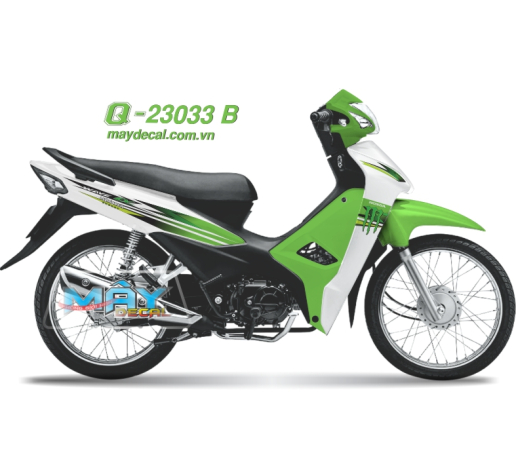 Q 23033 B -  WAVE 2017 Monster xanh dau vet mong tay quy cao kawa green trang white tem roi