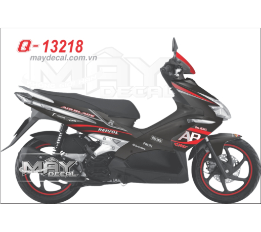 Q 13218 air blade 1 DEN do red black repsol  duogn net chu dua ohlins