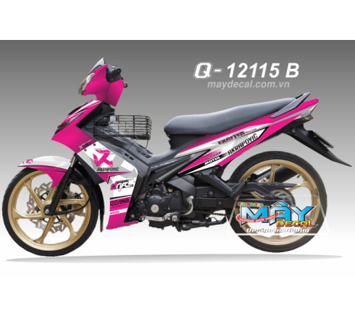 Q 12115 B - Ex 2010 trang hong white pink akrapovic motul dunlop logo