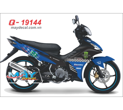 Q 19144 - Ex 2011 xanh gp den blue black caro logo monster dau vet mong tay quy cao