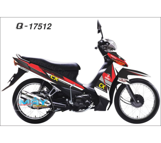 Q 17512 TAURUS CX do den trang black red white