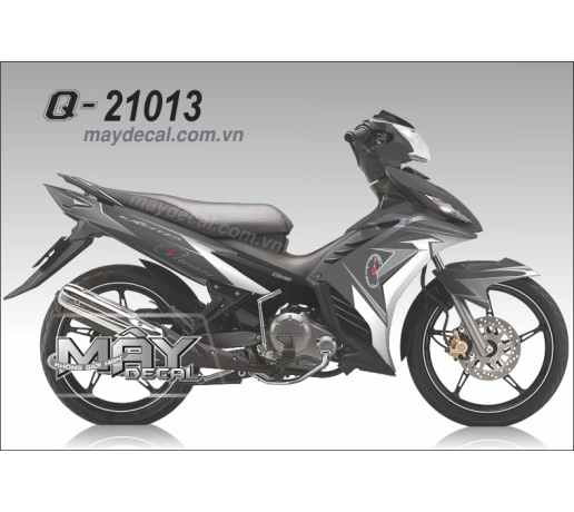 Q 21013 EX 2011 GREDDY xam gray trang white duong net line phoi mau