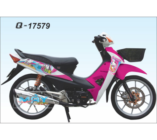 Q 17579 WAVE @ hello KITTY SEA hong pink cat meo bien sune luot van