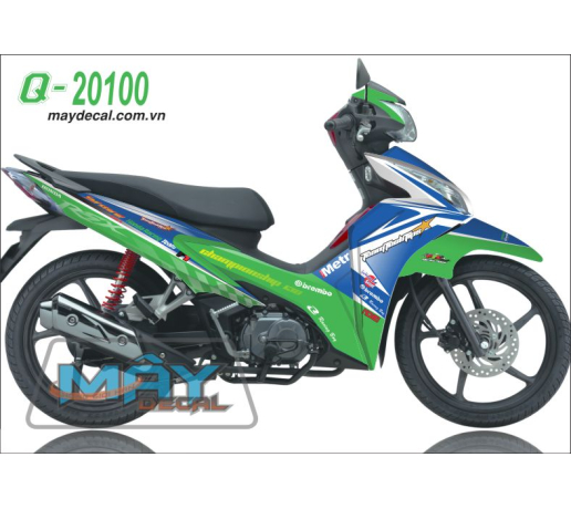 Q 20100 wave rsx 2012 xanh la green duong blue gp caro co dua duong net line logo tem dau