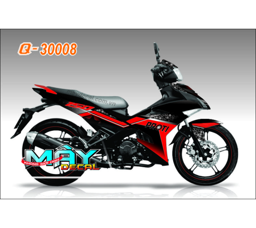 Q-30008 EX 150 PROTI to ong den black do red 
