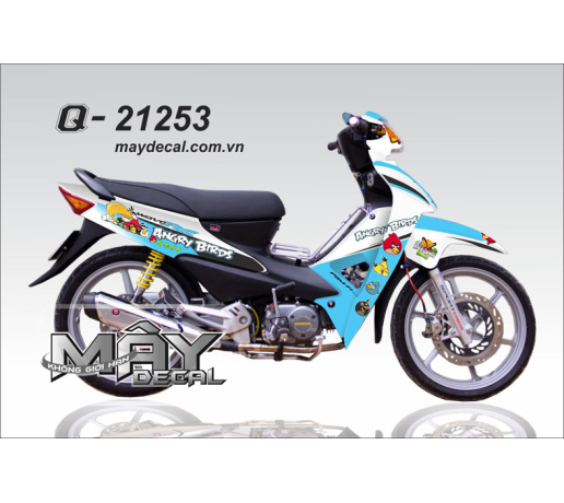 Q 21253 wave alpha angry birds trang xanh duong cycan white game hoat hinh cartoon disney chu chim g
