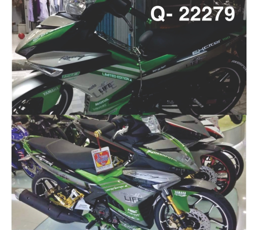 Q- 22279  EXCITER 150  XANH BAC DEN