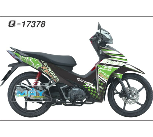 Q 17378 WAVE RSX xanh kawa den black green caro su tu lion toll co dua