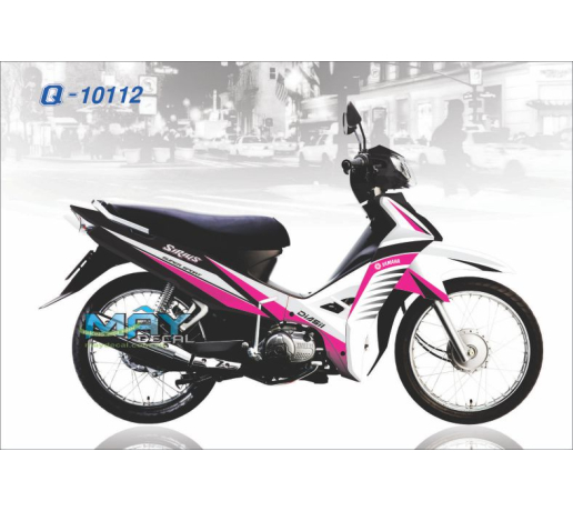 Q 10112 sirius lc trang hong den black pink white soc duong net line
