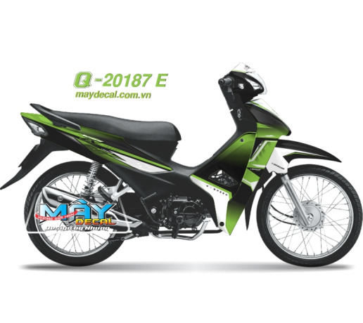 Q 20187 E - WAVE 2017  xanh kawa green den black text