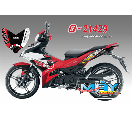 Q 21429 EX 150 NITRO trang white den black red do spitzer colledtion  need for speed 