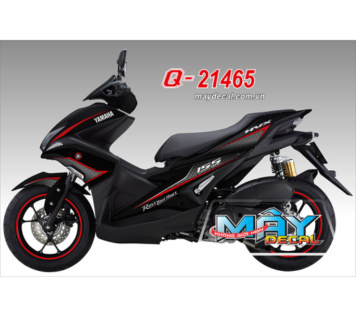 Q 21465 NVX 155 den black do red revs your heart to ong trang white 