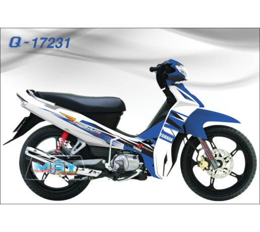 Q 17231 Si trang xanh gp white blue duong net line