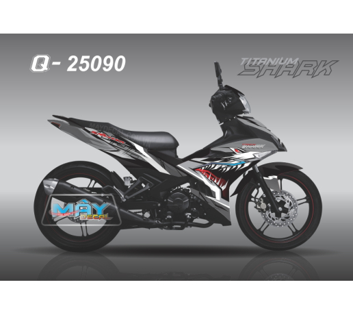 Q 25090 - EX 150 xam gray den black ca map shark titanium 