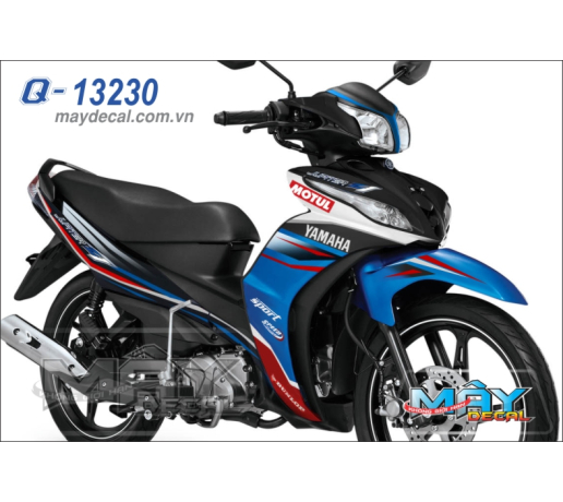 Q 13230 JUPITER 2011 logo tem dau duong net sport xanh gp blue black motul