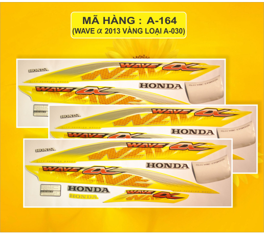 A-164 WAVE ALPHA 2013 VANG LOAI A-030