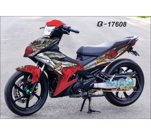 Q 17608 EXCITER 150 DAI BANG EaGLE RED trang do red white canh chim bird kieu