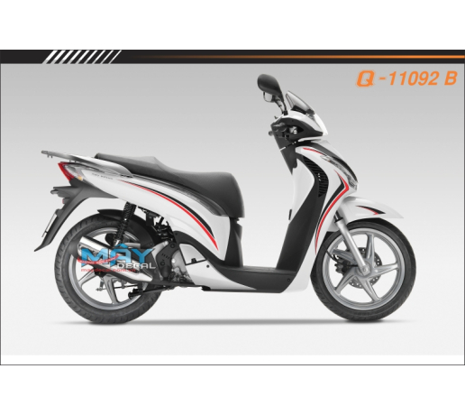 Q 11092 B SH 2009 line chi duong net do den trang black red white