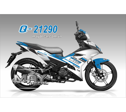 Q 21290 EX 150 nhan amg xanh duong blue trang white logo soc bosch uasg