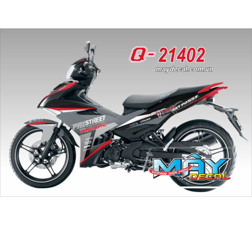 Q 21402 EX 150 PITPOSSE MOTORSPORT ( ABMC ) den black xam gray do red trang white prostreet promoto 