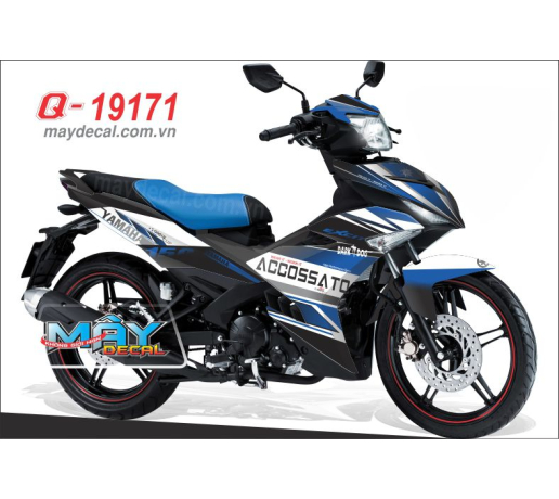Q 19171 - Ex 150 accossato xanh gp den black blue white trang kogo duong net line