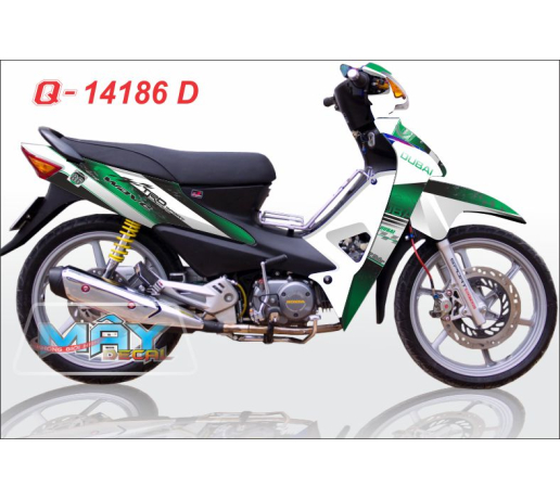 Q 14186 D - WAVE RS xanh la trang white green TRD CRG