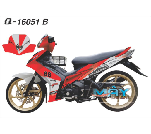 Q 16051 B EXCITER 2010 do trang white red logo bombardier