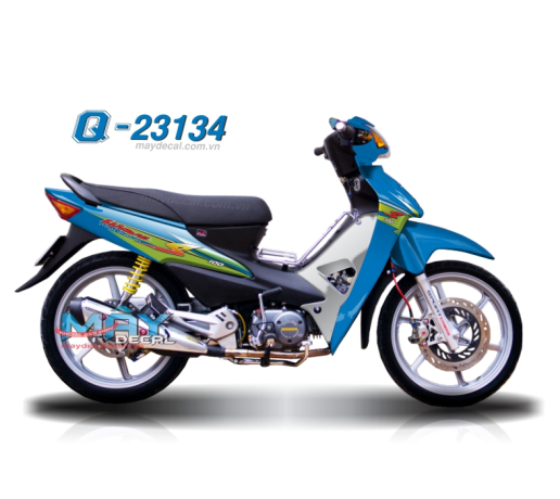 Q 23134 - WAVE S 100 xanh la green xanh duong blue bac 